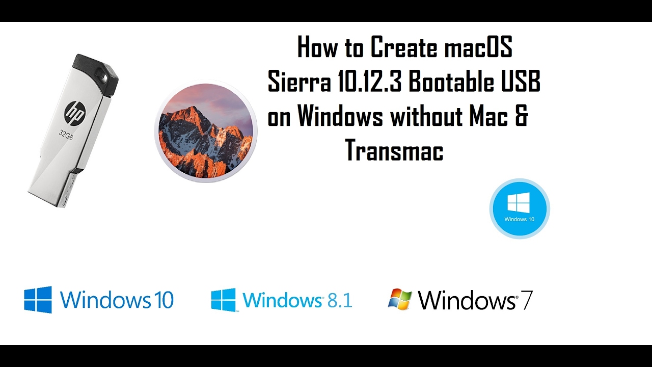 creating bootablue usb on mac for windows